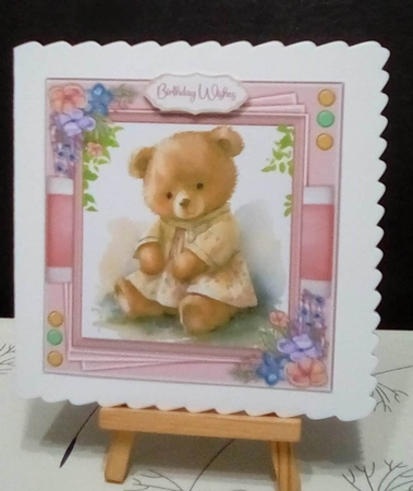 8x8 Mini Kit, Gorgeous Baby Bear , Pink  by Benita Jenkinson