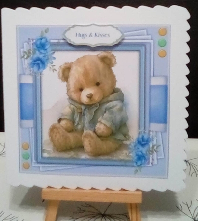 8x8 Mini Kit, Gorgeous Baby Bear , Blue by Benita Jenkinson