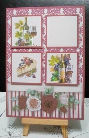 Wine and Cake - Squares Card Mini Kit by Benita Jenkinson