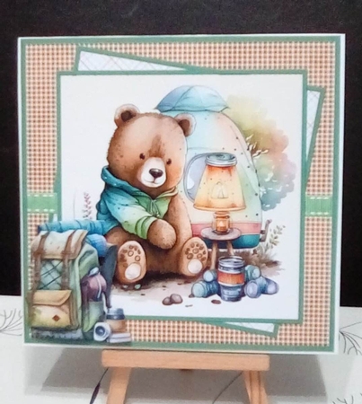 Bears camping adventure 7x7 by Benita Jenkinson