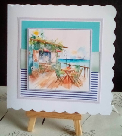 Sea Cottage Coast 6 Card Topper Set by Benita Jenkinson