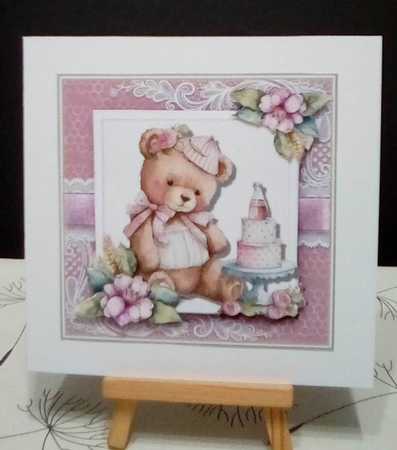 Birthday Bear Complete Mini Kit four  by Benita Jenkinson