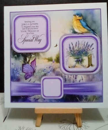 Lavender box card front by Benita Jenkinson