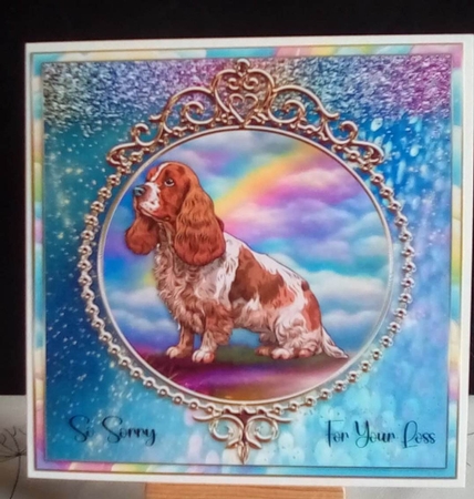 Rainbow Bridge Pet Loss English cocker spaniel by Benita Jenkinson