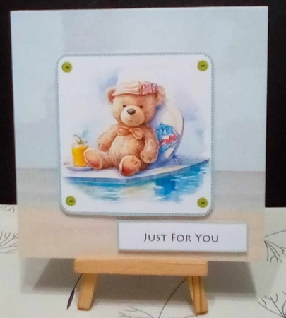 Cute Little Summer Bear Toppers & Tags by Benita Jenkinson