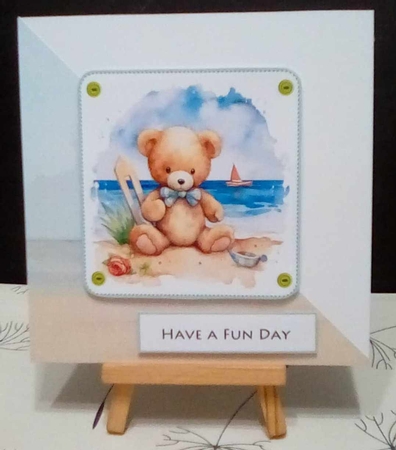 Cute Little Summer Bear Toppers & Tags by Benita Jenkinson