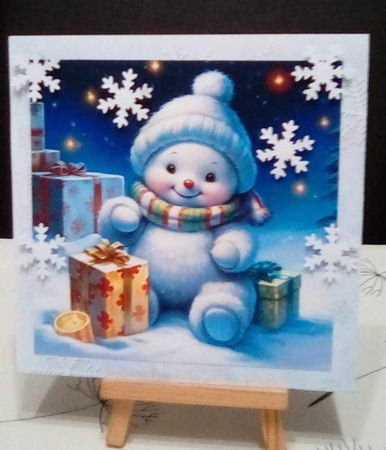Cute snowman 3 by Benita Jenkinson