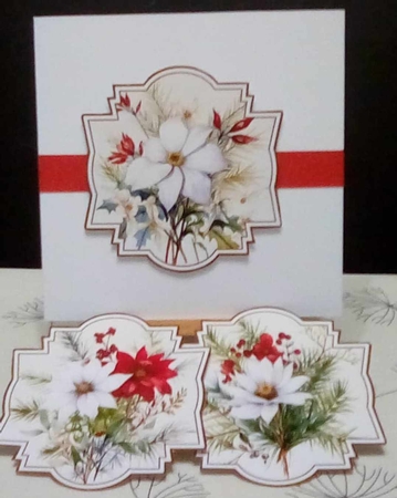 Festive flowers toppers by Benita Jenkinson
