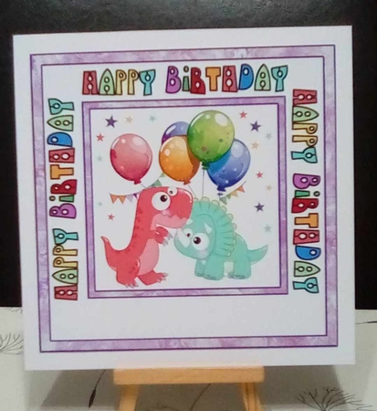 SC Dinosaurs with Balloons by Benita Jenkinson