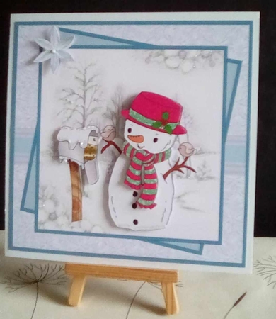 Carrot snowman 7x7 by Benita Jenkinson