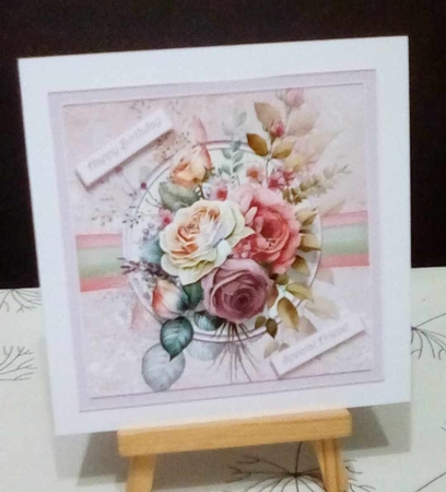 June roses 7x7 by Benita Jenkinson