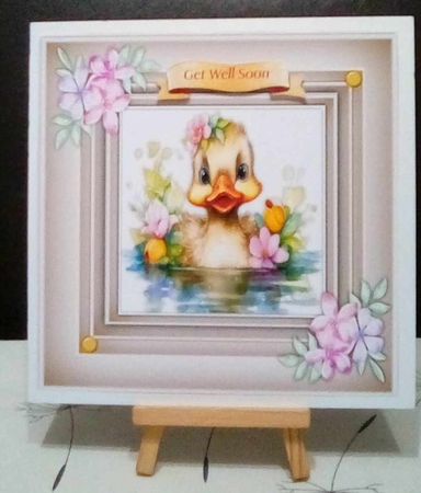 8x8 Mini Kit, Gorgeous Water coloured Duck by Benita Jenkinson