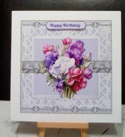 Diamonds and sweet peas by Benita Jenkinson