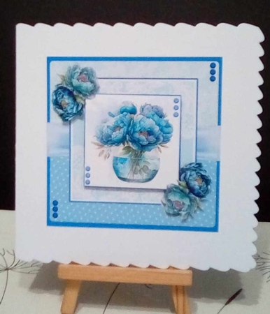 Blue Velvet Peonies by Benita Jenkinson