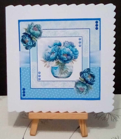 Blue Velvet Peonies by Benita Jenkinson