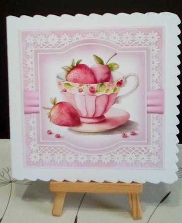 Teacup Strawberries  Mini Kit by Benita Jenkinson