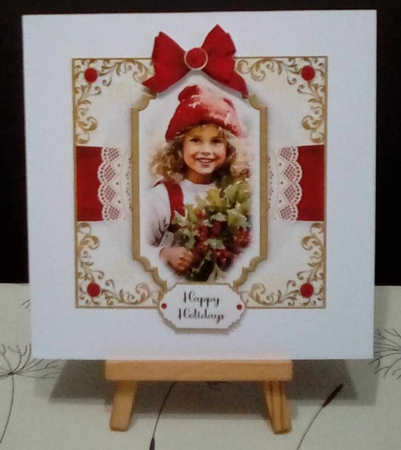 Young Girl with Holly Bumper Set by Benita Jenkinson