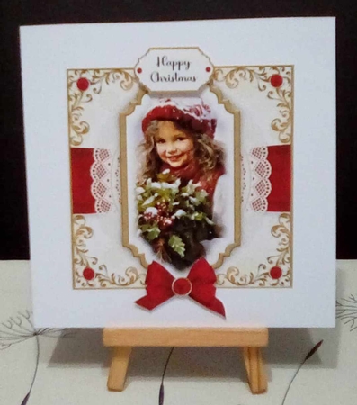 Young Girl with Holly Bumper Set by Benita Jenkinson