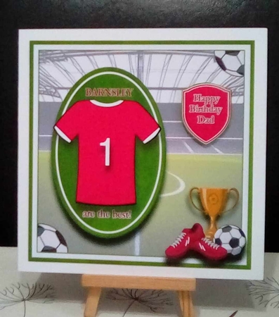 8x8 Football Collection - Barnsley FC Mini Kit - x4 A4 sheets  by Benita Jenkinson