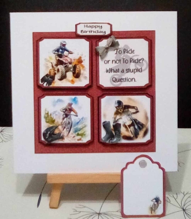 7x7 love to ride choice of captions mini kit by Benita Jenkinson