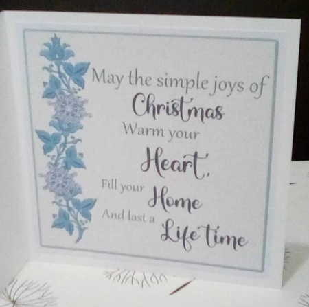 All that Glitters is Snow 4  7.75x7.75 Simply Cards  by Benita Jenkinson