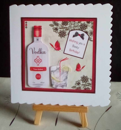 Vodka Decoupage Card Mini Kit 7x7 by Benita Jenkinson