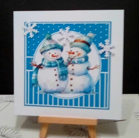 SNOWMAN COUPLE by Benita Jenkinson