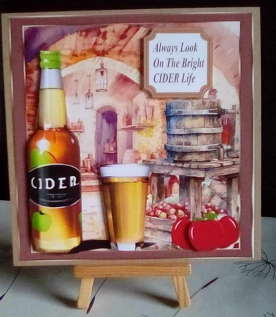 Always look on the bright CIDER life card front by Benita Jenkinson