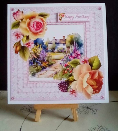 8x8 Country cottage choice of two scenes mini kit by Benita Jenkinson