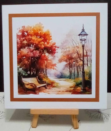 Autumn park CARD FRONTS by Benita Jenkinson
