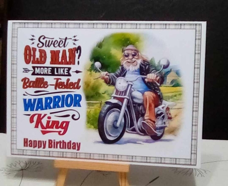Sweet old man or warrior king choice of two mini kit by Benita Jenkinson