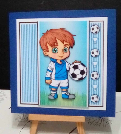 Football Boy Blue Mini Kit With Ages 3 to 7 Yrs by Benita Jenkinson