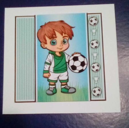 Football Boy Green Mini Kit With Ages 3 to 7 Yrs by Benita Jenkinson