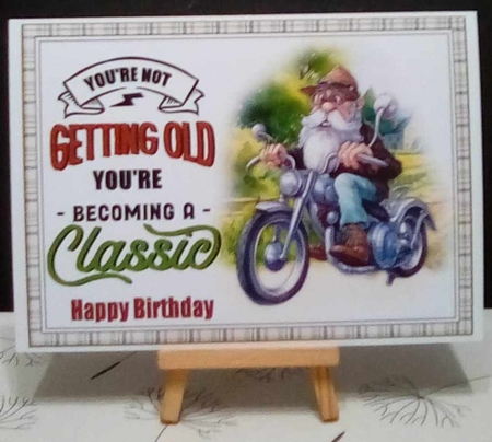 Youre not getting old, choice of two toppers mini kit by Benita Jenkinson