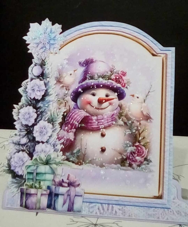Spreading Christmas Cheer 2 1 XL Shaped Card Kit by Benita Jenkinson