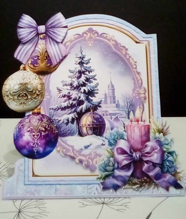 Spreading Christmas Cheer 12 1 XL Shaped Card Kit by Benita Jenkinson