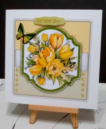 8x8 Mini Kit, Beautiful Bouquet of Yellow Tulips by Benita Jenkinson