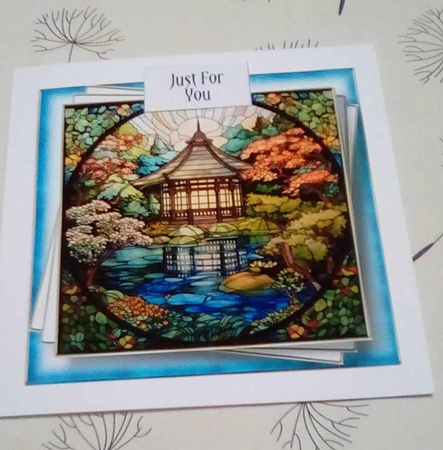 Japanese Garden Stained Glass Multi Topper Kit by Benita Jenkinson