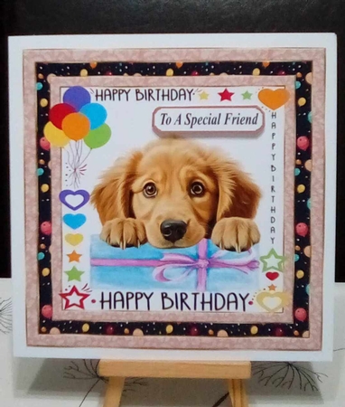 Pup Happy Birthday card front 11 by Benita Jenkinson