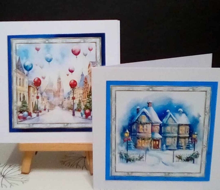 Christmas scene toppers by Benita Jenkinson