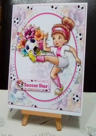 Ladies football star 7x7 and 5x7 mini kit by Benita Jenkinson