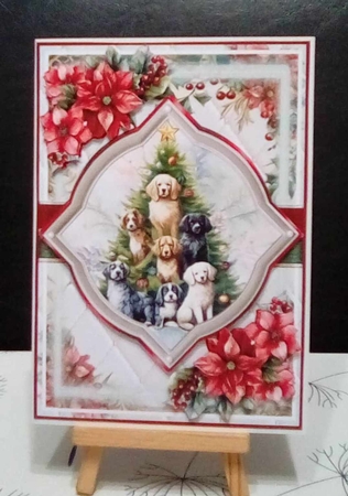 Christmas Dog Tree Mini Page Kit by Benita Jenkinson