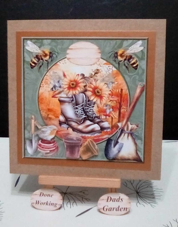 Autumn garden card front by Benita Jenkinson