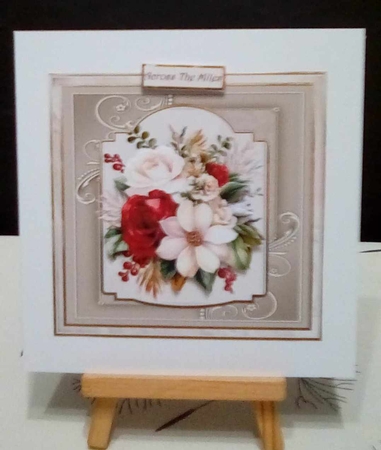 Christmas rose 7x7 by Benita Jenkinson