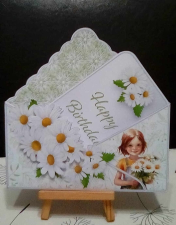 A Bunch of Daisies - Stand-up Envelope Card Mini Kit by Benita Jenkinson