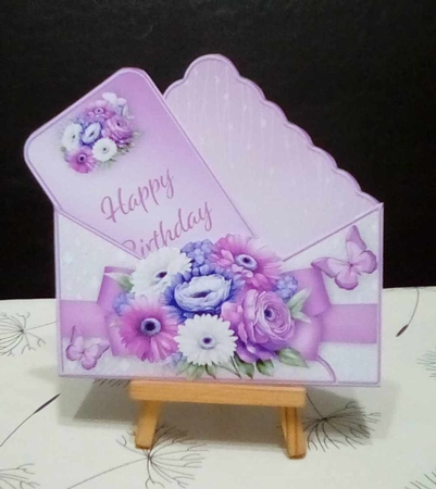 Pretty Posy - Stand-up Envelope Card Mini Kit by Benita Jenkinson