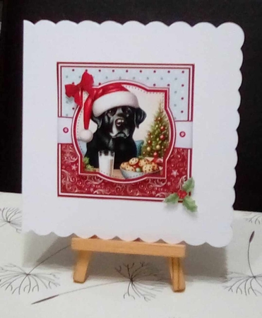 CHRISTMAS BLACK LABRADORS set 1 by Benita Jenkinson