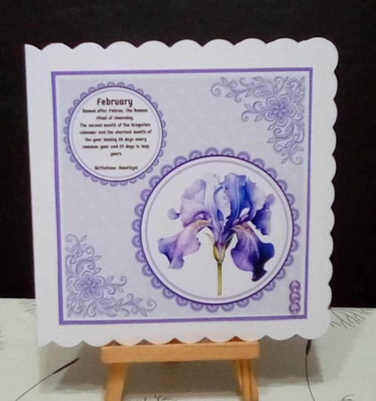Birth Flowers 8x8 Card Front Bumper Kit by Benita Jenkinson