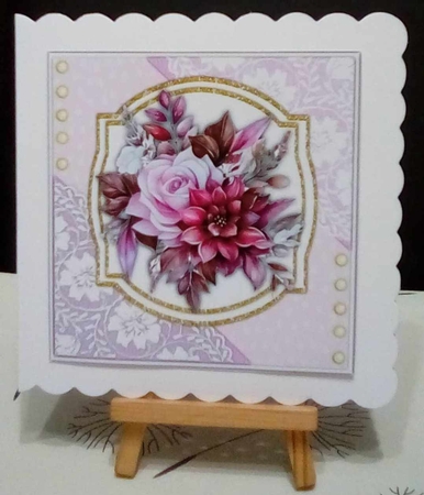 8x8 Mini Kit Beautiful lilac Summer Bouquet by Benita Jenkinson