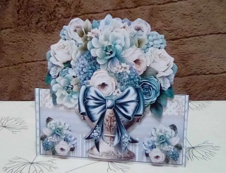 Floral Vase Tent Card Kit 04  by Benita Jenkinson